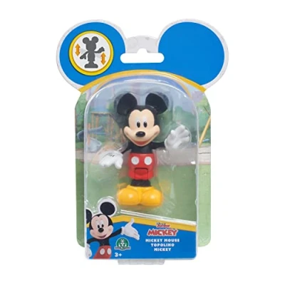 Afbeelding van Just Play 38771 Disney Junior Mouse beweegbare verzamelfiguur, 1 stuk, Classic Mickey, 5 cm, vanaf 3 jaar, meerkleurig