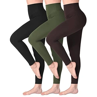 Afbeelding van SINOPHANT Legging met Hoge Taille Voor Vrouwen Boterachtig Zacht Niet Transparante Buikcontrole, Plus maat Workout Gym Yoga Rekbare Broek