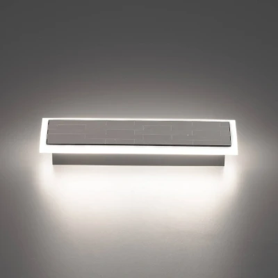 Afbeelding van FISCHER &amp; HONSEL LED wandlamp Aluro, metaal, nikkelkleurig, CCT, dimbaar