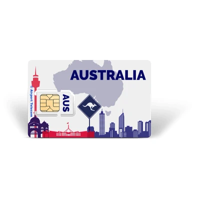 Afbeelding van eSIM Australië Unlimited 14 Dagen Data Prepaid Met Snel 4G/5G Internet En Bellen Op Reis In Oceanië Airport Telecom