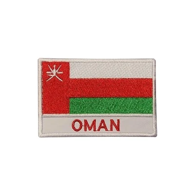 Afbeelding van Oman Nationale Vlag Ijzer Op Patch Naai Geborduurde Patch/Badge voor Kleding