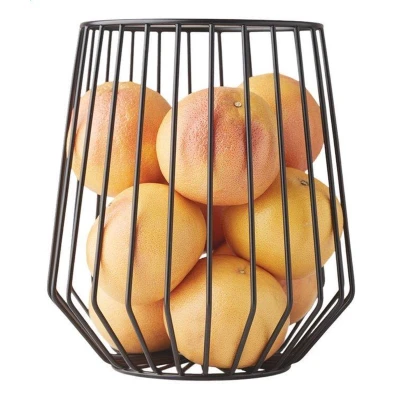 Afbeelding van Point Virgule Wire fruitmand 23 cm Zwart