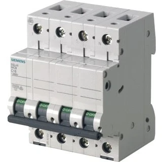 Afbeelding van Siemens sentron installatieautomaat c kar 16a 3p n 10ka 400v ac 50hz 4 mod ip20 5sl4616 7
