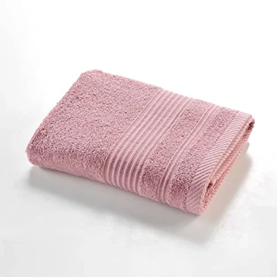 Afbeelding van douceur d&#039;intérieur, Handdoek, 50 x 90 cm, rozenhout, 100% katoen, kruisjes