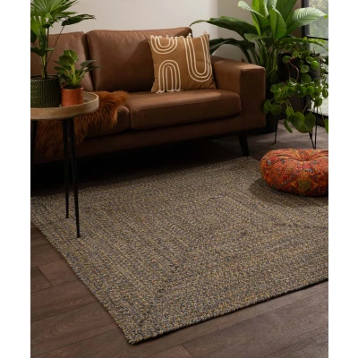 Afbeelding van Vloerkleed Katoen Vierkant Joy Multi 120x120 Cm