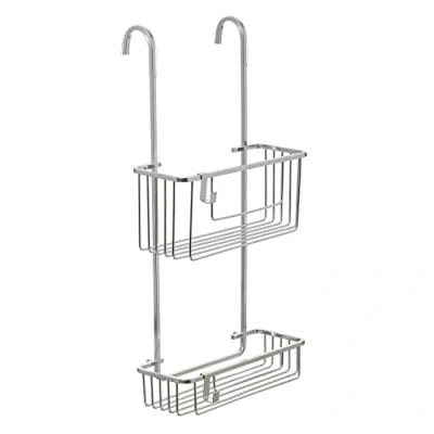 Afbeelding van TATAY Doucheplank met 2 hoogtes hanger van aluminium, 100% roestvrij staal, geanodiseerd modern design, 10 jaar garantie, afmetingen 28 x 12 56 cm