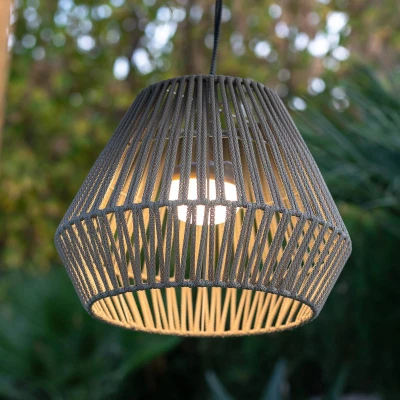 Afbeelding van Newgarden Conta LED accu hanglamp, taupe