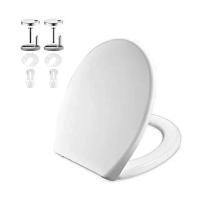 Afbeelding van GRIFEMA WC hoes, toiletzitting, softclose, snelsluiting, ureumformaldehyde, wit, één [exclusief Amazon]