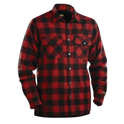 Afbeelding van Blaklader Overhemd flanel, gevoerd 3225 1131 Rood/Zwart L