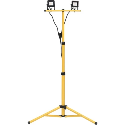 Afbeelding van vidaXL Spotlight met statief LED 2x10 W warmwit