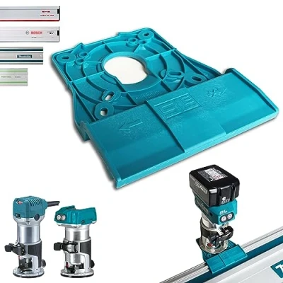 Afbeelding van Professionele geleiderailadapter voor Makita DRT50 / RT0700C RT0702C RT0700 3709/3711 Makita/Bosch/Festool/Mafell bovenfrees, randfrees