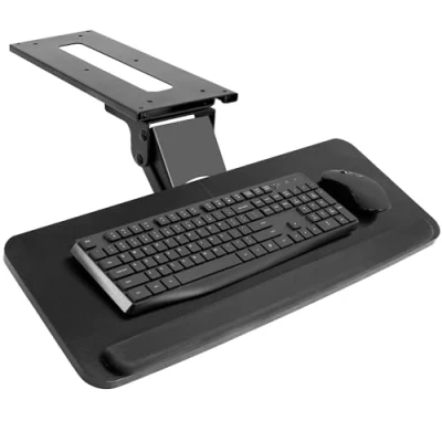 Afbeelding van VIVO Verstelbaar computertoetsenbord &amp; muisplatform lade ergonomisch onder tafel bureau mount onderbureau (MOUNT KB03B) ..