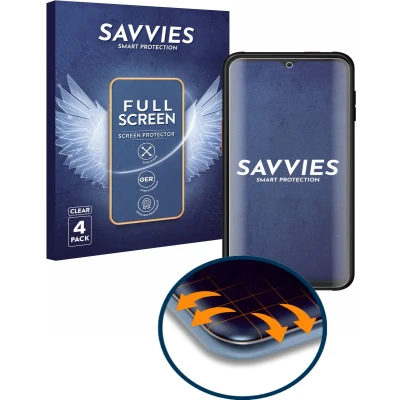 Afbeelding van Savvies Screenprotector voor Samsung Galaxy Xcover 6 Pro Folie Beschermfolie transparant volledig dekking (4 Stuks)