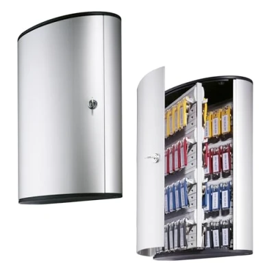 Afbeelding van Durable 195523 Sleutelkast Key Box 72, voor 72 sleutels, met cilinderslot, zilver