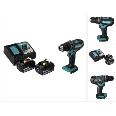 Afbeelding van Makita DHP 482 RF accu klopboormachine 18 V 62 Nm + 2x 3.0 Ah lader