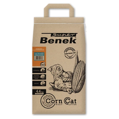 Afbeelding van 7 l (ca. 4,4 kg) Super Benek Corn Cat Zeebries Kattenbakvulling