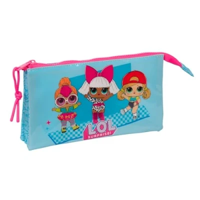Afbeelding van Pennenetui met 2 vakken LOL Surprise! Divas Blauw 22 x 12 3 cm
