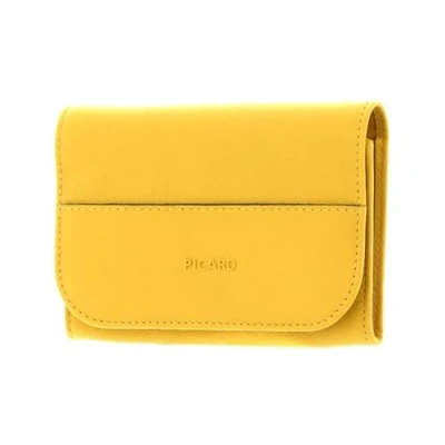 Afbeelding van PICARD Leren Portemonnee Legere E 1 Wallet With Flap Lemon Lichtgeel