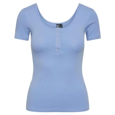 Afbeelding van Pieces Pckitte Tshirt basic, Dames, Maat: Large, Hydrangea