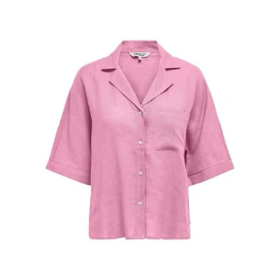 Afbeelding van ONLY Normal Geschnitten VOLUMINÖSER ARM Overhemdblouse, Dames, Maat: XS, Prism pink