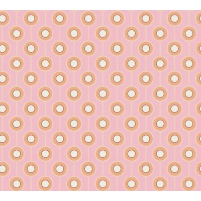 Afbeelding van AS Creation Retro Chic 39537 3 / 395373 Roze Oranje
