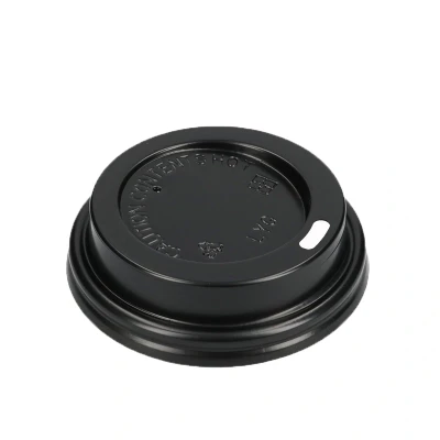 Afbeelding van Deksel zwart voor Coffee to go beker 73mm 177ml 6.5oz