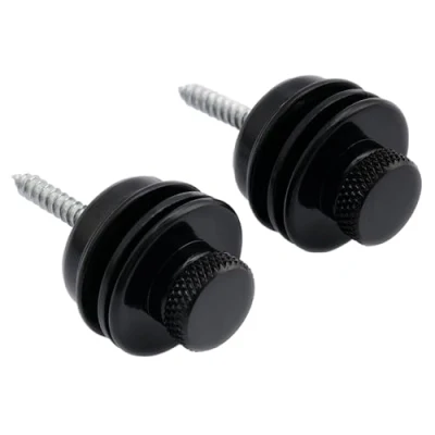 Afbeelding van Musiclily Metaal Flathead Gitaar Straplocks Strap Lock voor Elektrische Akoestische Bas, Zwart(2 Stuks)