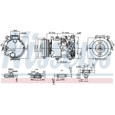 Afbeelding van Nissens Airco compressor 890808