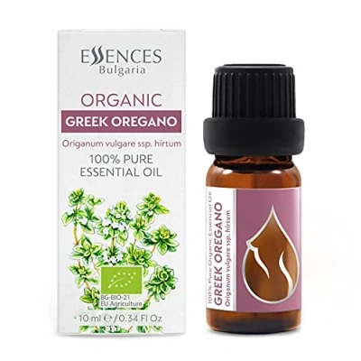 Afbeelding van Essences Bulgaria Biologische Griekse Oregano Essentiële Olie 10ml Origanum Vulgare ssp. Hirtum 100% Puur en Natuurlijk Onverdund Therapeutische kwaliteit Met Stoom Gedestilleerd Niet GMO