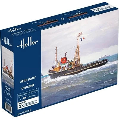 Afbeelding van 1:200 Heller 85602 Jean Bart + Utrecht Ships Twinset Plastic Modelbouwpakket