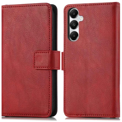 Afbeelding van Samsung Galaxy A26 Hoesje Kunstleder imoshion Bookcase Rood Telefoonhoesje