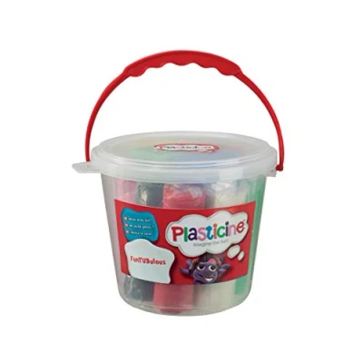 Afbeelding van Plasticine F9L10259 FunTUBulous Modelling Clay with Moulds, Multi Colour