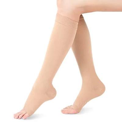 Afbeelding van Yosoo Health Gear Medische compressiekousen 20 30, voor kuiten met voetcompressiemanchetten klasse 2, steunkousen gradiëntcompressie spataderen, bevordering van de bloedsomloop