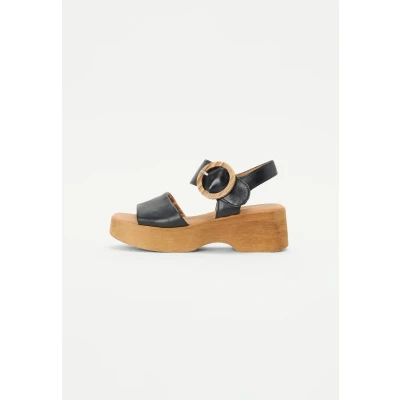 Afbeelding van Gabor Sandalen met plateauzool, Dames, Maat: 40, Schwarz Schoenen