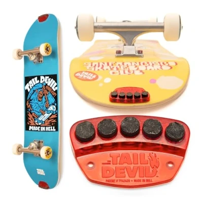 Afbeelding van THE ORIGINAL Tail Devil TM Spark IT UP! ! , Skateboard Plate, Rood