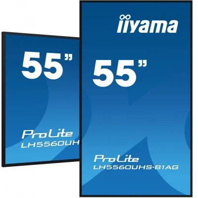 Afbeelding van Iiyama PROLITE LH5560UHS B1AG Digital Signage display Energielabel: G (A G) 139 cm 54.6 inch 3840 x 2160 Pixel 24/7