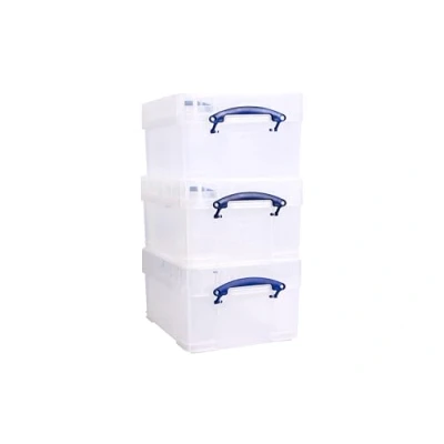 Afbeelding van Really Useful Box 3 x 21 liter XL 456 356 230 mm transparant
