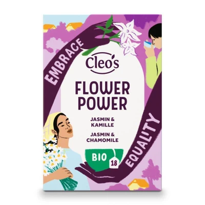 Afbeelding van Cleo’s Flower Power Bio 18 theezakjes