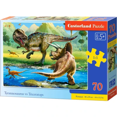 Afbeelding van Castorland Tyrannosaurus vs Triceratops 70pcs