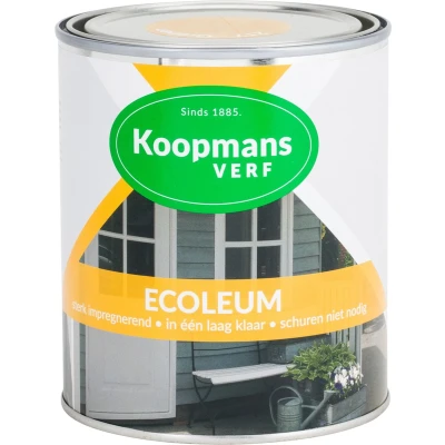 Afbeelding van Koopmans Ecoleum 1 ltr 210 donkerbruin Buitengevel &amp; Tuin