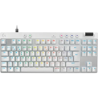 Afbeelding van Logitech G 920 013286 toetsenbord Gamen USB QWERTZ Zwitsers Wit