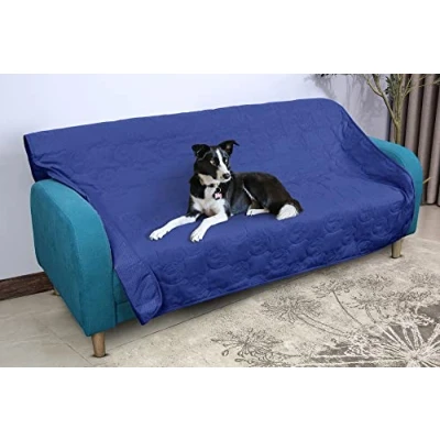Afbeelding van Pawsee Hondendeken, waterdicht, voor bank, wasbaar, antislip, 125 x 75 cm, marineblauw