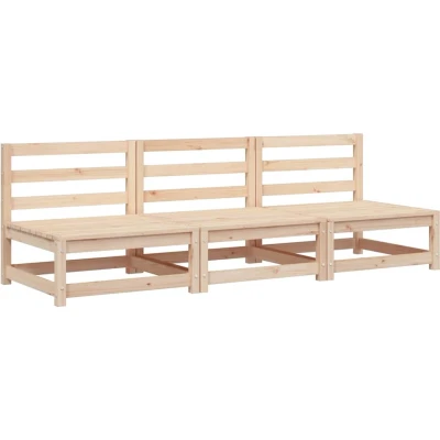 Afbeelding van Tuinbank zonder armleuningen 3 st 70x70x67 cm grenenhout