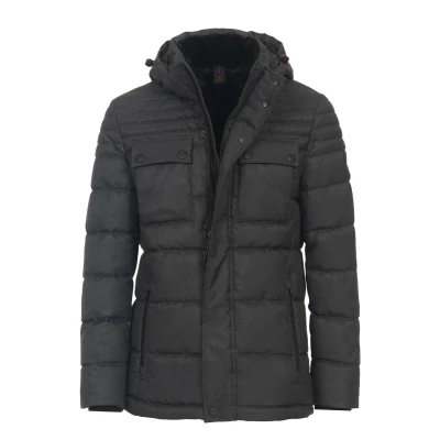Afbeelding van Casa Moda Jas Antraciet maat M Heren Tussenjas met Regular fit Pasvorm Polyester Suitable Herenkleding