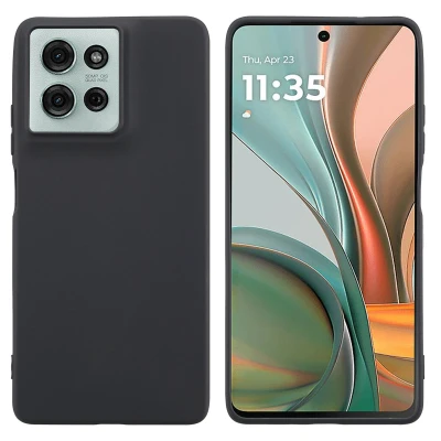 Afbeelding van Motorola moto G75 5G Hoesje Siliconen en TPU (zacht) imoshion Softcase/Backcover Zwart Telefoonhoesje