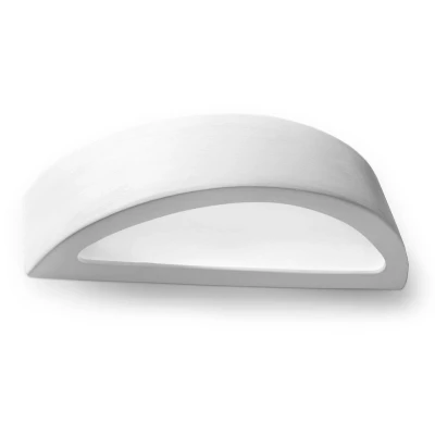 Afbeelding van Muurlamp ATENA wit wandlamp keramisch met glas E27 IP20 230V