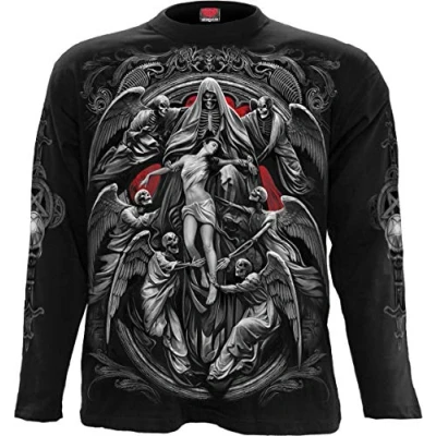 Afbeelding van Spiral Longsleeve shirt XL REAPER&#039;S DOOR Zwart