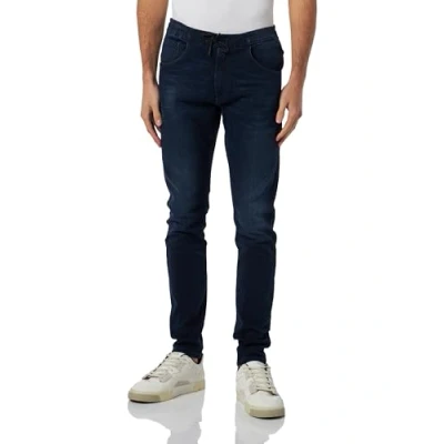 Afbeelding van Replay Milano x LITE Antifit Jeans voor heren, 007, donkerblauw, 34W 32L