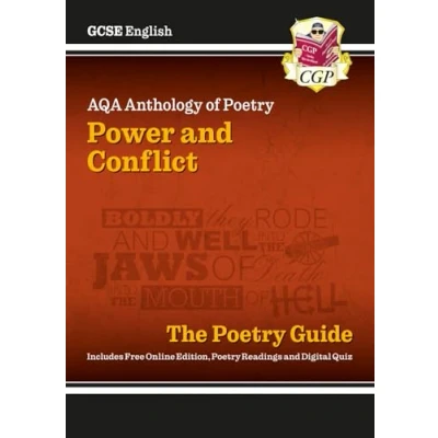 Afbeelding van GCSE English AQA Poetry Guide Power &amp; Conflict Anthology inc. Online Edition, Audio Quizzes