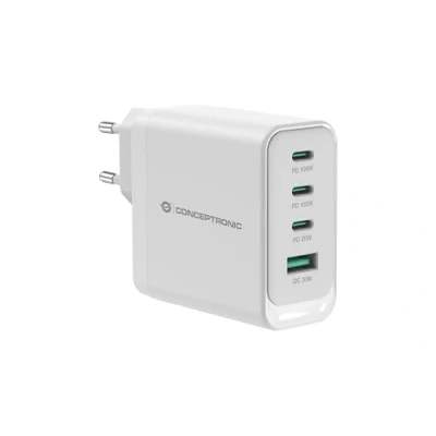 Afbeelding van CONCEPTRONIC Lader 4Port 100W,3xUSB C,1xUSB A weiß